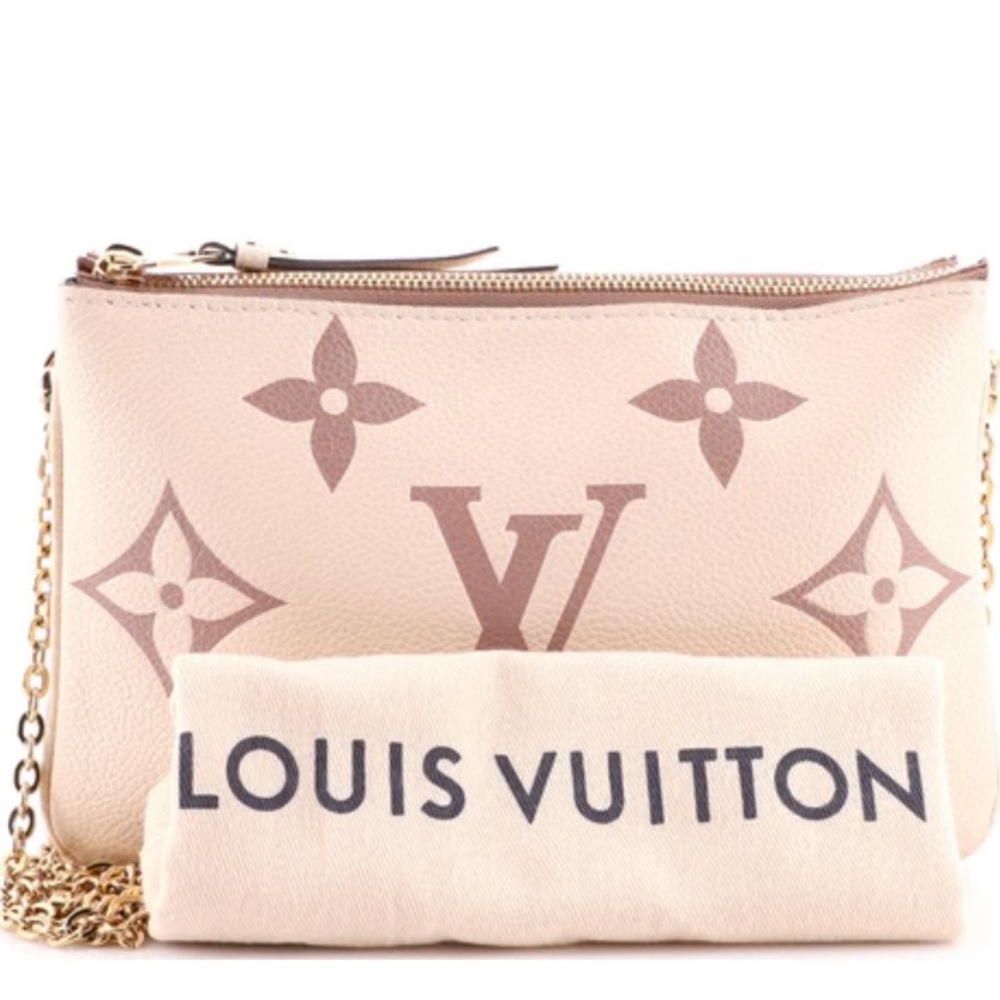 Louis Vuitton Bicolour Double Zip Pochette Bag